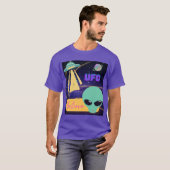 ufo, buitenaards geloof t-shirt (Voorkant volledig)
