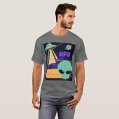 ufo, buitenaards geloof t-shirt (Voorkant volledig)
