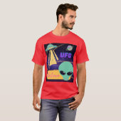 ufo, buitenaards geloof t-shirt (Voorkant volledig)