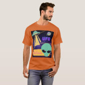 ufo, buitenaards geloof t-shirt (Voorkant volledig)