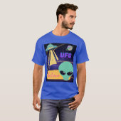 ufo, buitenaards geloof t-shirt (Voorkant volledig)