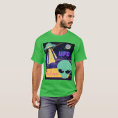 ufo, buitenaards geloof t-shirt (Voorkant volledig)
