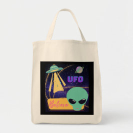 ufo, buitenaards geloof tote bag