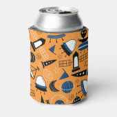 UFO buitenaards, ruimteschepen, kinder motief Blikjeskoeler (Blikje Achterkant)