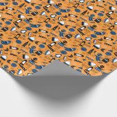 UFO buitenaards, ruimteschepen, kinder motief Cadeaupapier (Hoek)