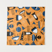 UFO buitenaards, ruimteschepen, kinder motief Wandkleed (Voorkant (horizontaal))