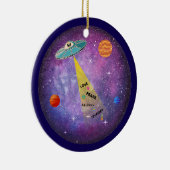 UFO Buitenaards ruimteschip sterrenmensen Keramisch Ornament (Rechts)