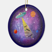 UFO Buitenaards ruimteschip sterrenmensen Keramisch Ornament (Links)