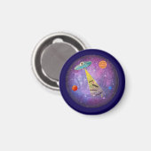 UFO Buitenaards ruimteschip sterrenmensen Magneet (Voorkant / Achterkant)