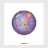UFO Buitenaards ruimteschip sterrenmensen Sticker (Vel)