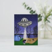 UFO buitenaardse afvoerbuizen Briefkaart (Staand voorkant)