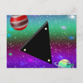 UFO buitenaardse afvoerbuizen Briefkaart (Achterkant)