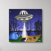 UFO buitenaardse afvoerbuizen Canvas Afdruk (Voorkant)