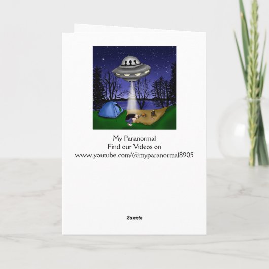 UFO buitenaardse afvoerbuizen Kaart (Achterkant)