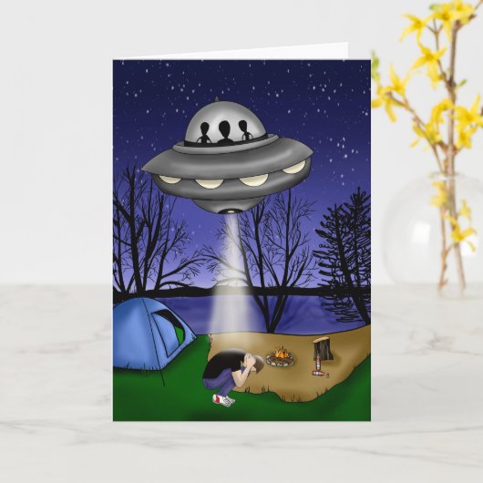 UFO buitenaardse afvoerbuizen Kaart (Gele Bloem)