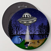 UFO buitenaardse afvoerbuizen Ronde Button 6,0 Cm (Voorkant /achterkant)