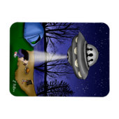 UFO Buitenaardse Ontvoering Alien Magneet (Horizontaal)