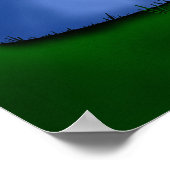 UFO-buitenaardse ontvoering buitenaardse kunst Poster (Hoek)