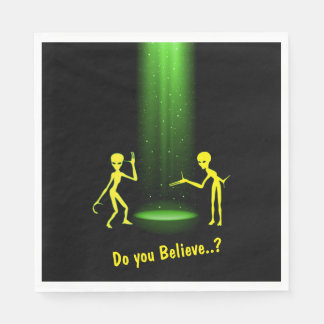 UFO Buitenaardse Ontvoering 👽 Geloof Jij Erin? Servet