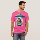 UFO buitenaardse ontvoering T-shirt (Voorkant volledig)