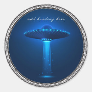 UFO buitenaardse ronde Sticker