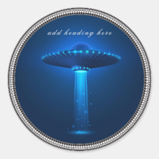 UFO buitenaardse ronde Sticker