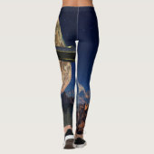 UFO- Buitenland- SciFi-landschap Leggings (Achterkant)