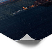 UFO- Buitenwereld - SciFi-landschap Poster (Hoek)