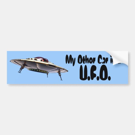 UFO-Bumpersticker Bumpersticker (Voorkant)