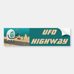 UFO-bumpersticker Bumpersticker