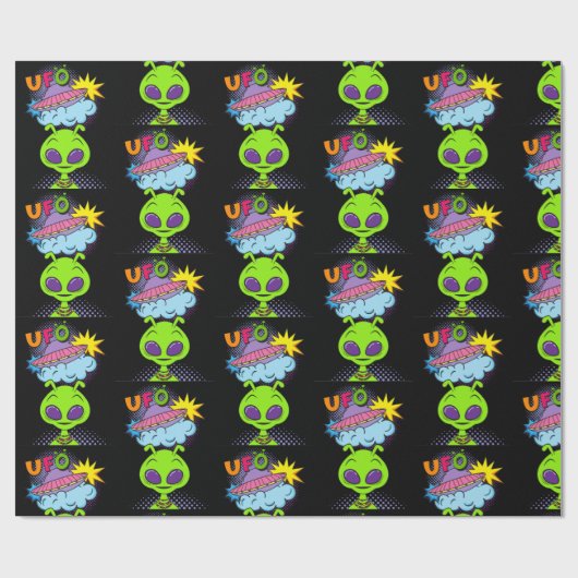 ufo cadeaupapier (Vlak)