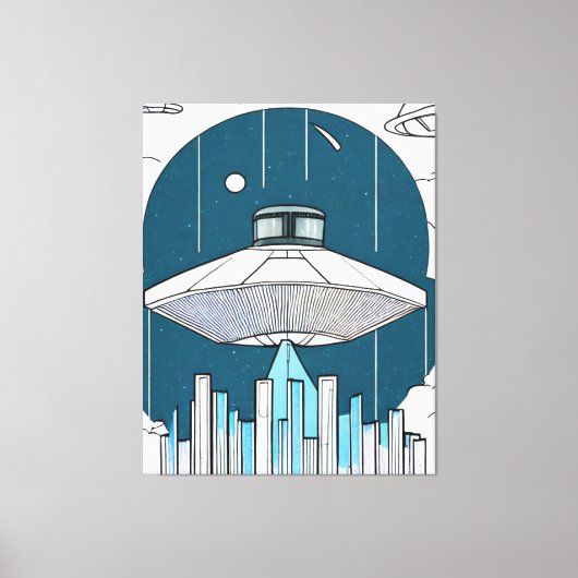 Ufo Canvas Print (Voorkant)