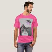 Ufo Cat Selfie T-shirt (Voorkant volledig)