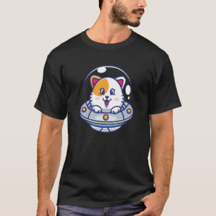 Ufo Cats I Cute Kitten Spaceship Space Kinder T-shirt