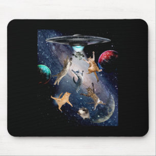 UFO Cats voor Volwassenen Galaxy Cats Schattigee k Muismat