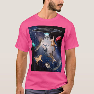 UFO Cats voor Volwassenen Galaxy Cats Schattigee k T-shirt