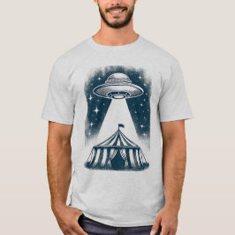 UFO Circustent - Ontwerp met buitenaardse ontmoeti T-shirt