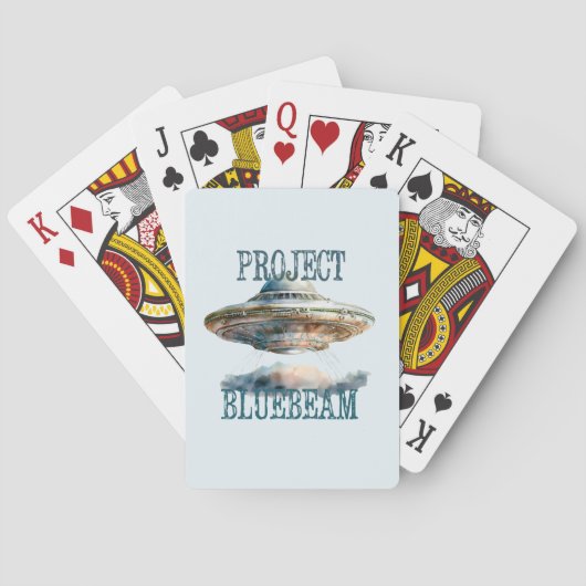 UFO-complottheorie Speelkaarten (Achterkant)