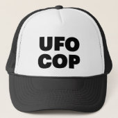 UFO COP leuke slogan vrachtwagenhoed Trucker Pet (Voorkant)
