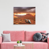 UFO Crash in de woestijn met Alien Fatality Canvas Afdruk (Insitu (Woonkamer))