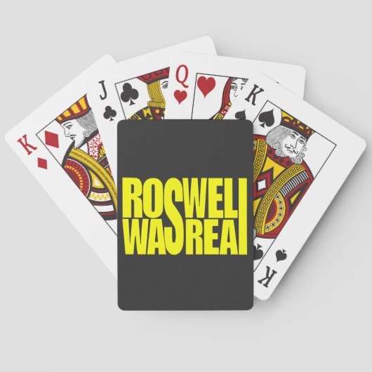 UFO-crash Roswell was echt Pokerkaarten (Achterkant)