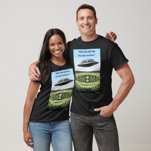 UFO CROP CIRCLES Decoder T-shirt (Unisex)