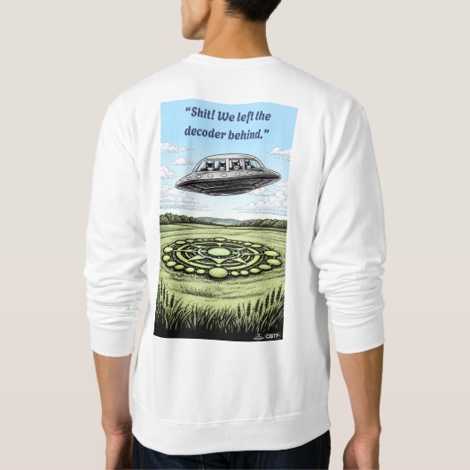 UFO CROP CIRCLES Decoder Trui (Achterkant)