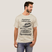 UFO CROP CIRCLES I ordered a pizza T-shirt (Voorkant volledig)