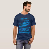 UFO CROP CIRCLES I ordered a pizza T-shirt (Voorkant volledig)