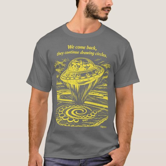 UFO CROP CIRCLES T-SHIRT (Voorkant)