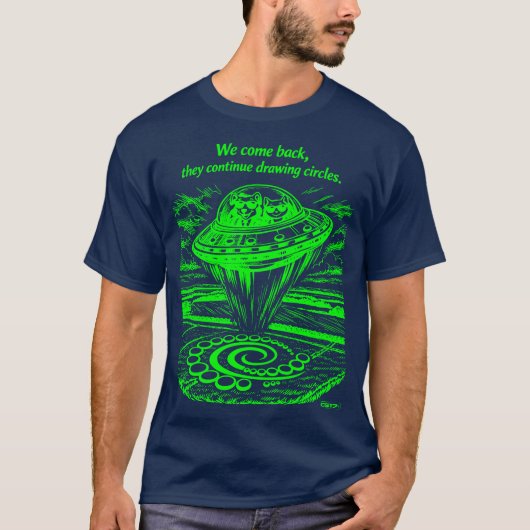 UFO CROP CIRCLES T-SHIRT (Voorkant)