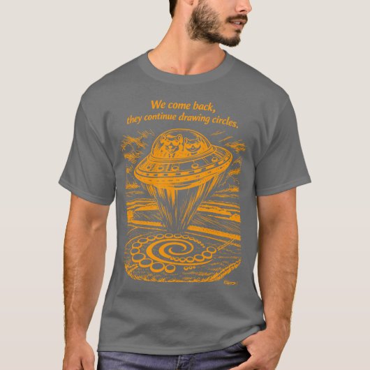 UFO CROP CIRCLES  T-SHIRT (Voorkant)