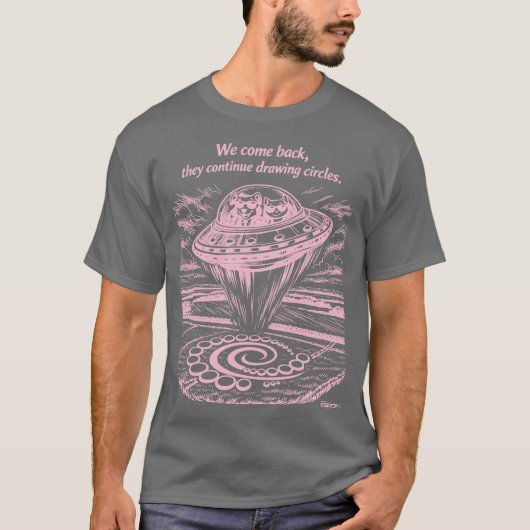 UFO CROP CIRCLES T-SHIRT (Voorkant)