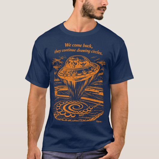 UFO CROP CIRCLES T-SHIRT (Voorkant)